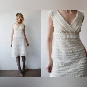 90’s Vintage Tadashi Ruffle Dress